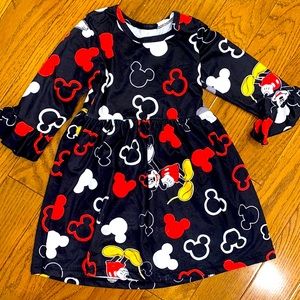 Little girls Mickey Mouse dress size S